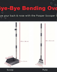 Pawler Pooper Scooper for Large Dogs | Long-Handle Rake & Extra Large Tray Set